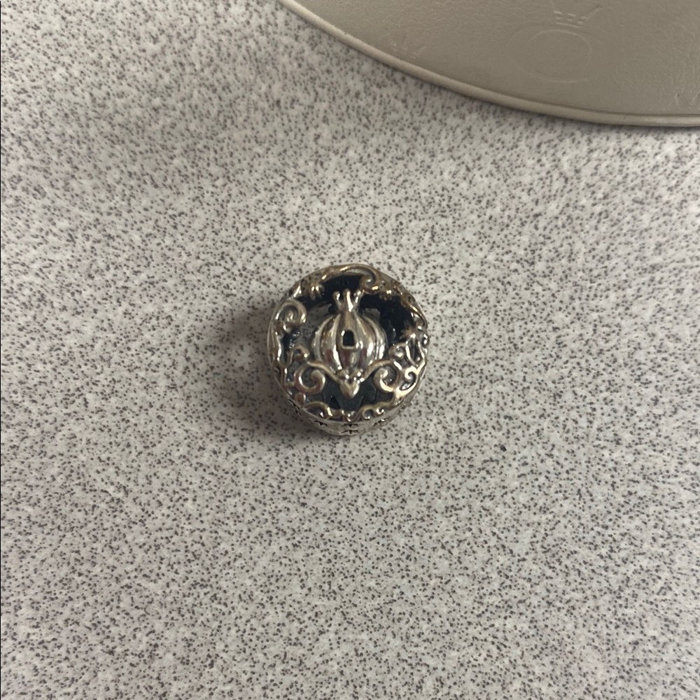 Intricate Silver Button